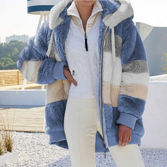 Abrigo polar suave y cálido para mujer
